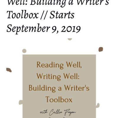 Reading Well + Writing Well Workshop