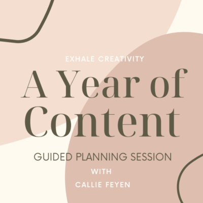 A Year Of Content Workshop + The Witch Mama